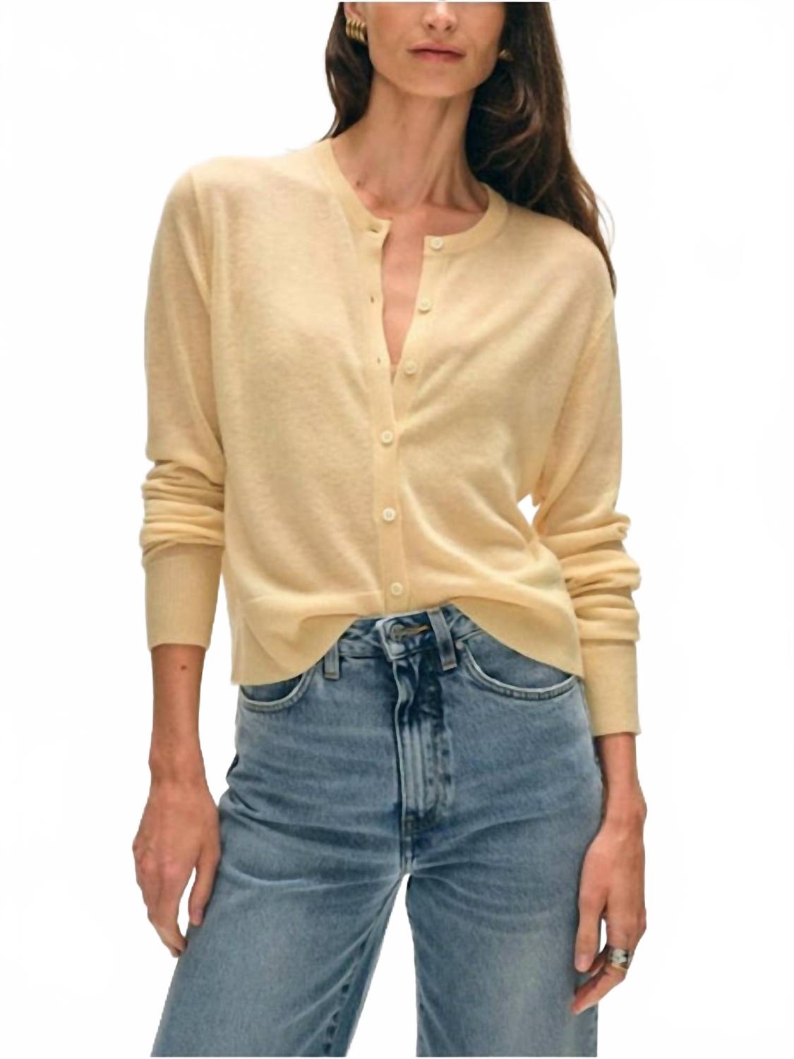 Супертонкий кардиган в цвете масляного крема White + Warren, кремовый
Супертонкий кардиган в цвете масляного крема White + Warren, кремовый