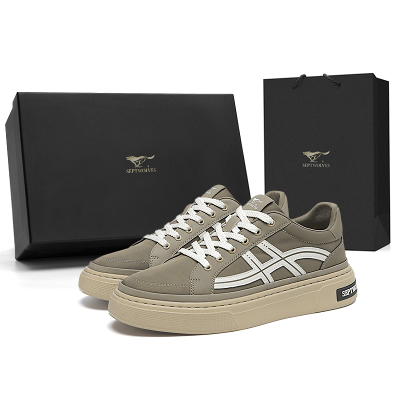 SEPTWOLVES Скользоустойчивые легкие низкие скейтерские ботинки для мужчин с эффектом увеличения роста - цвет хаки (стандартный размер кожаной обуви)
SEPTWOLVES Скользоустойчивые легкие низкие скейтерские ботинки для мужчин с эффектом увеличения роста - цвет хаки (стандартный размер кожаной обуви)