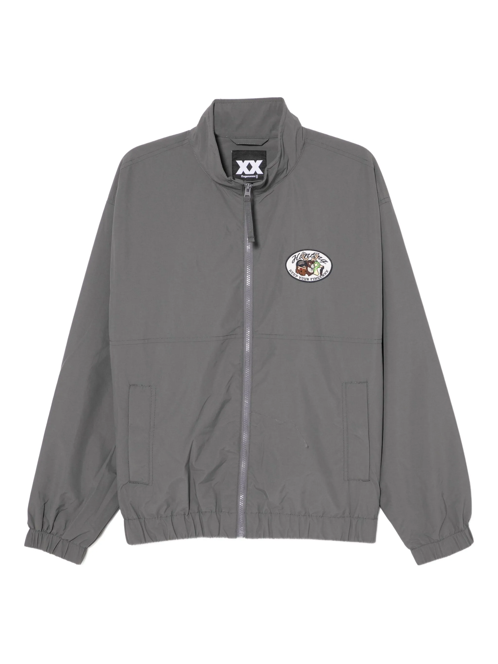 Куртка с нашивкой-логотипом Fingercroxx, серый
Куртка с нашивкой-логотипом Fingercroxx, серый