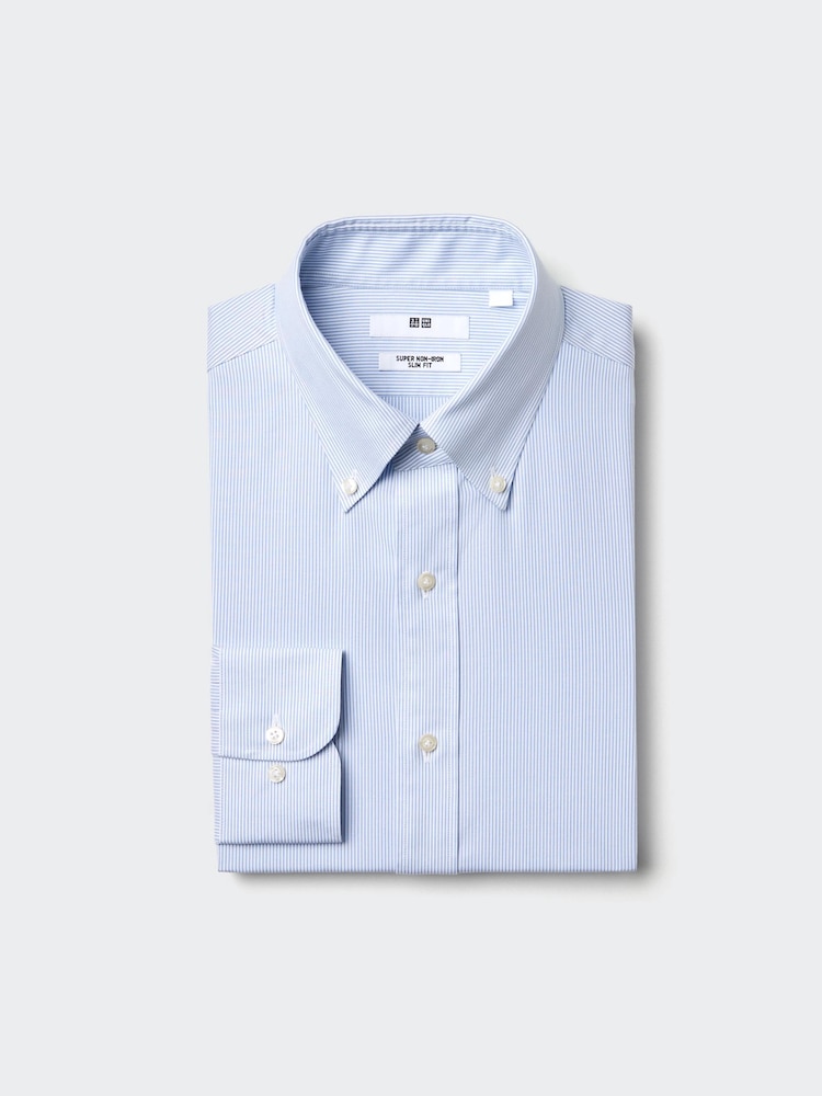 Рубашка super non-iron slim fit в полоску Uniqlo, цвет 63 синий
Рубашка super non-iron slim fit в полоску Uniqlo, цвет 63 синий