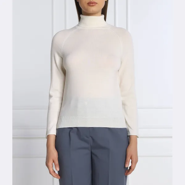 Облегающая водолазка из шерсти розового цвета Marella, бежевый
Облегающая водолазка из шерсти розового цвета Marella, бежевый