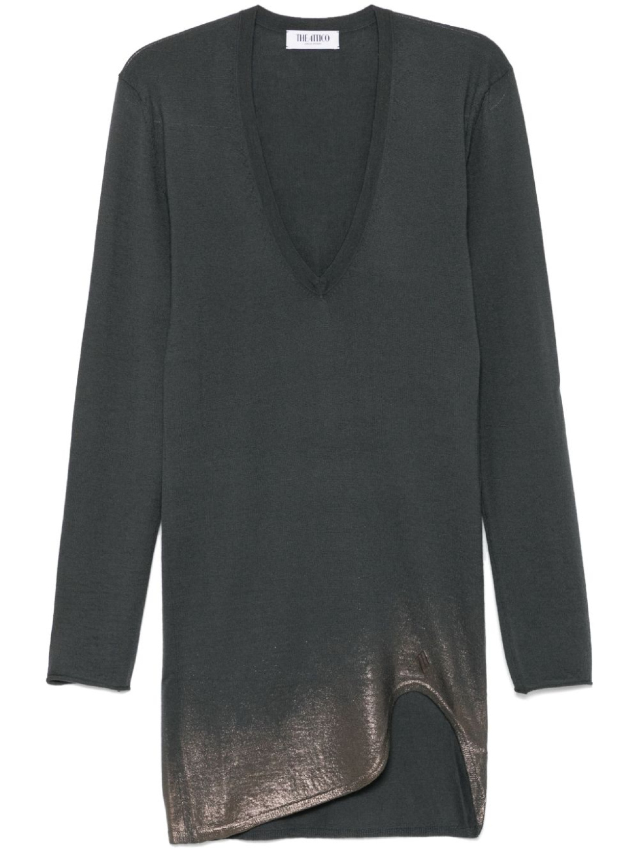 The Attico платье мини с люрексом, серый
The Attico платье мини с люрексом, серый