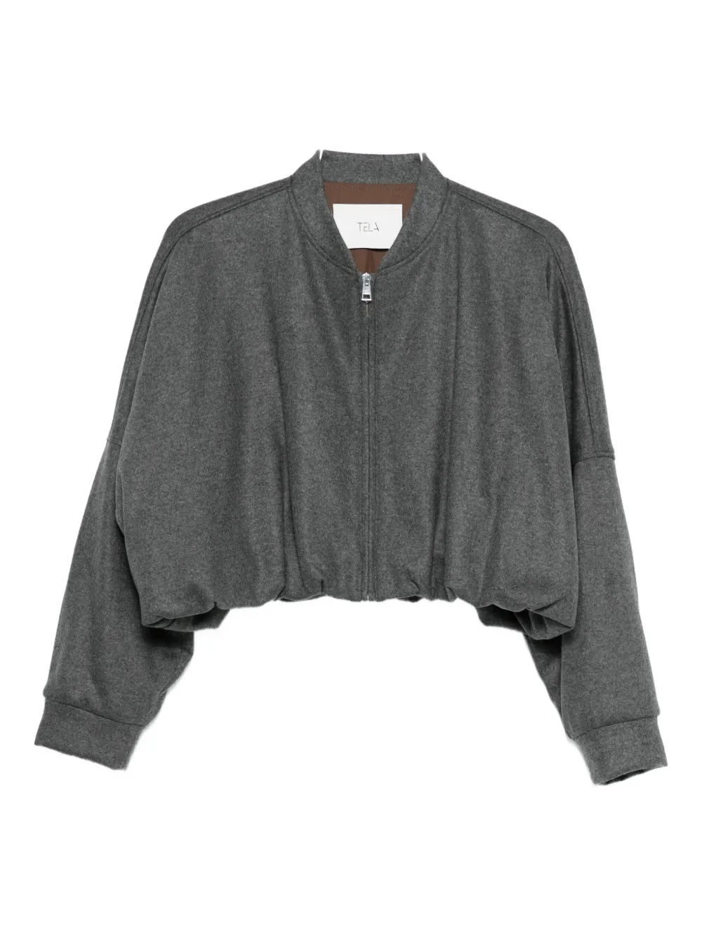 Укороченная бомбер-куртка из фланели Tela, серый
Укороченная бомбер-куртка из фланели Tela, серый