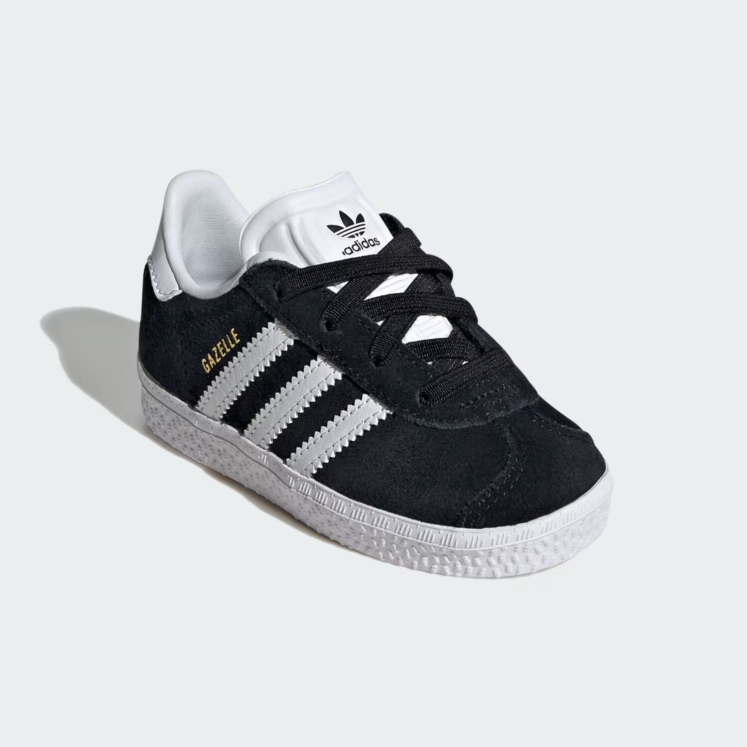 Детская обувь Gazelle Comfort на эластичной шнуровке Adidas, цвет Core Black/Cloud White/Cloud White
Детская обувь Gazelle Comfort на эластичной шнуровке Adidas, цвет Core Black/Cloud White/Cloud White