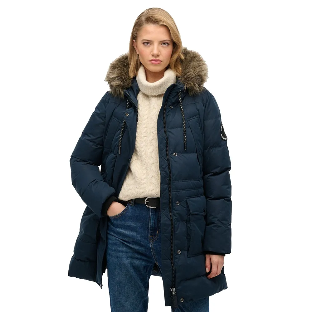 Пуховая куртка Superdry Everest MF Mid из искусственного меха, синий
Пуховая куртка Superdry Everest MF Mid из искусственного меха, синий