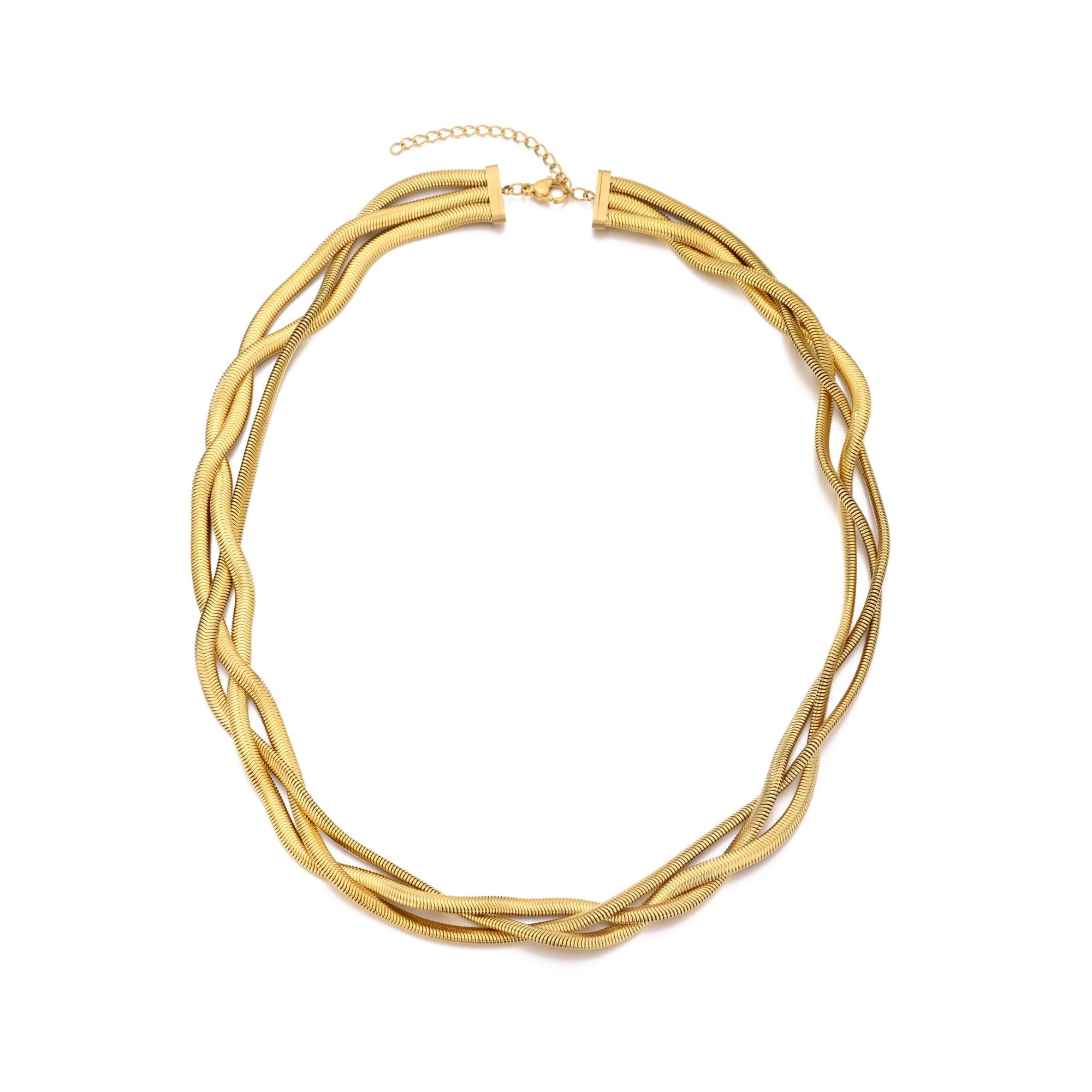 Ожерелье из плетеной цепи с покрытием из 18-каратного золота, устойчивое к потускнению Adornia, золотой
Ожерелье из плетеной цепи с покрытием из 18-каратного золота, устойчивое к потускнению Adornia, золотой