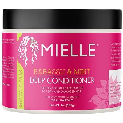 Mielle Organics Бабассу и мята, глубокий кондиционер с протеином 227 г
Mielle Organics Бабассу и мята, глубокий кондиционер с протеином 227 г