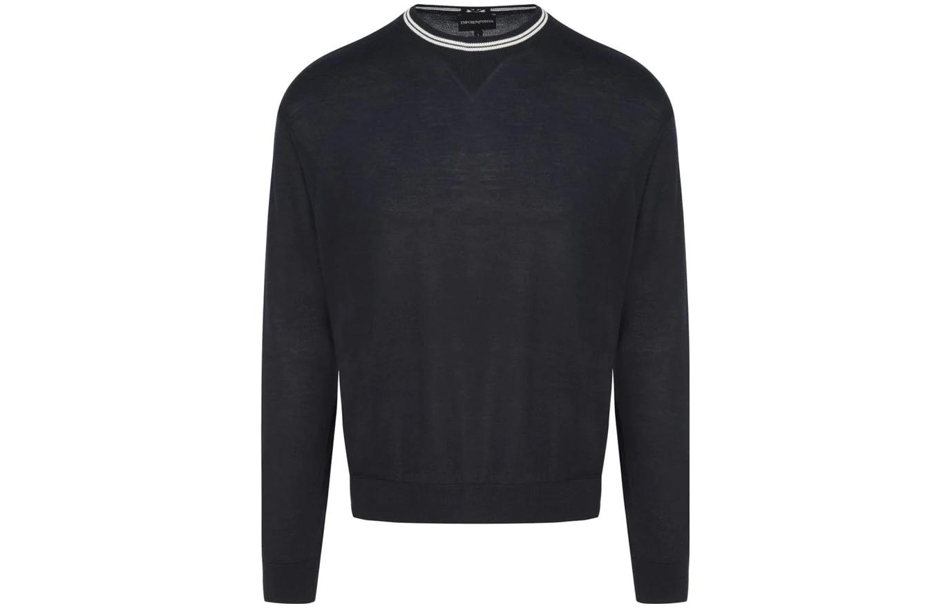 Свитер с вязкой интарсия и логотипом EMPORIO ARMANI Синий
Свитер с вязкой интарсия и логотипом EMPORIO ARMANI Синий