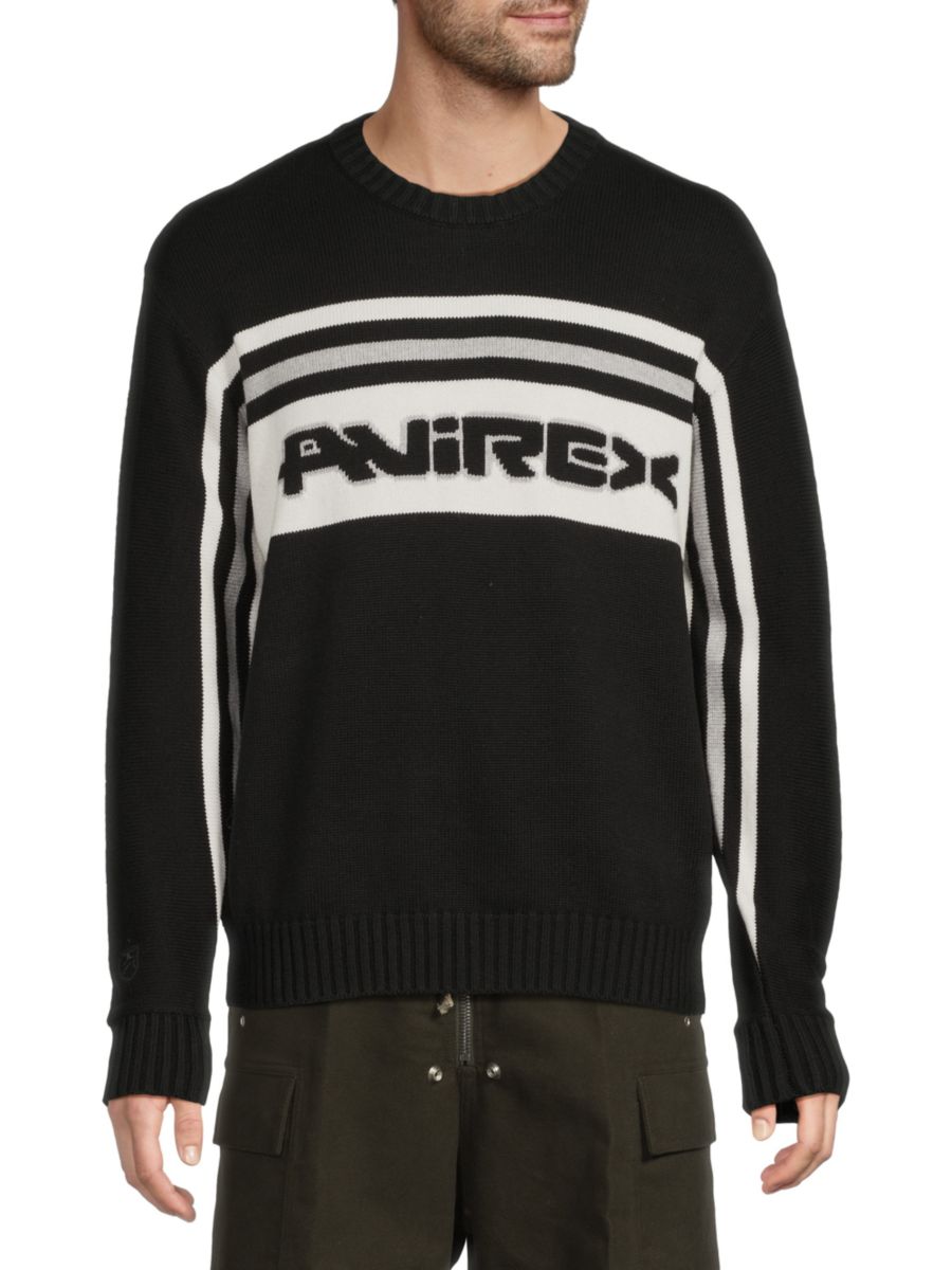 Свитер с цветным логотипом Racer Avirex, черный
Свитер с цветным логотипом Racer Avirex, черный