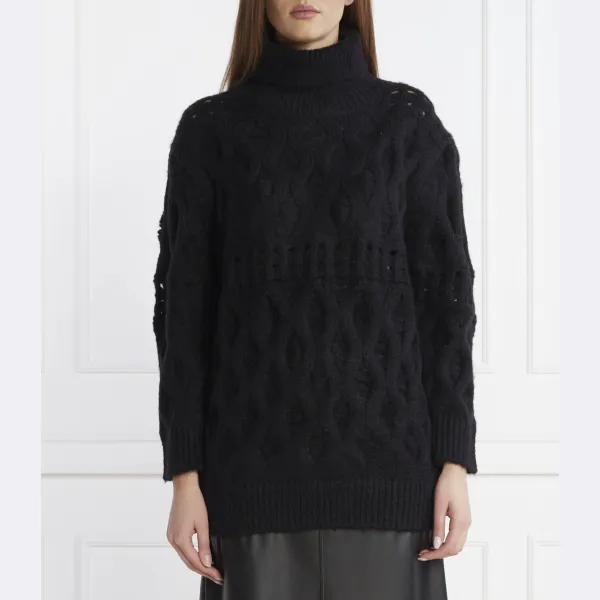 Свитер свободного кроя с добавлением шерсти Silvian Heach, черный
Свитер свободного кроя с добавлением шерсти Silvian Heach, черный