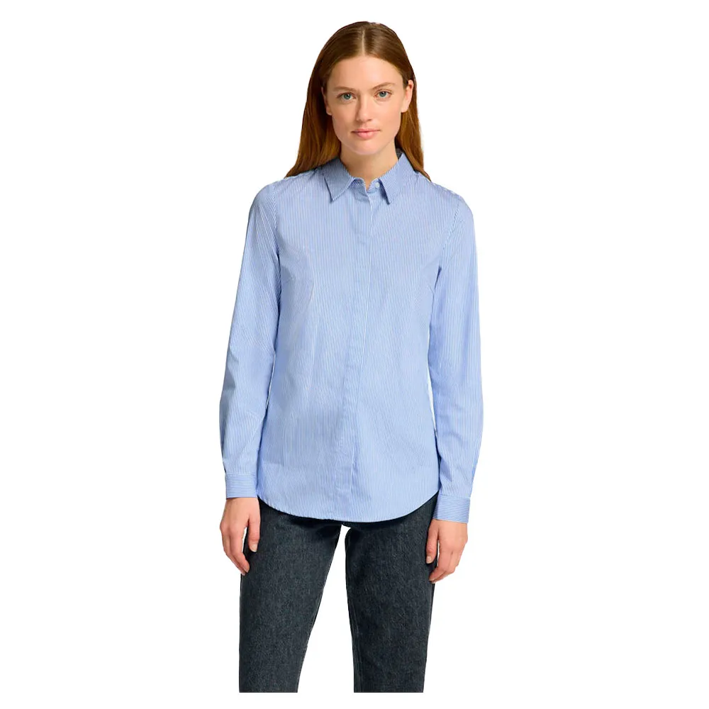 Рубашка с длинным рукавом Selected Romie Striped Fitted, синий
Рубашка с длинным рукавом Selected Romie Striped Fitted, синий