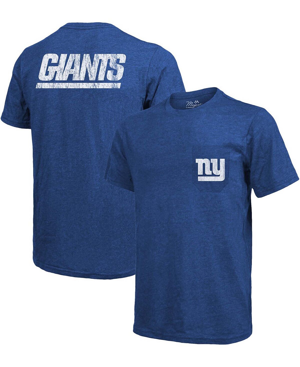 Футболка с карманами Tri-Blend New York Giants — Heathered Royal Majestic
Футболка с карманами Tri-Blend New York Giants — Heathered Royal Majestic