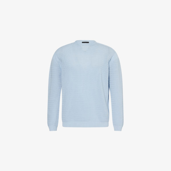 Джемпер текстурированный Emporio Armani с круглым вырезом, синий
Джемпер текстурированный Emporio Armani с круглым вырезом, синий