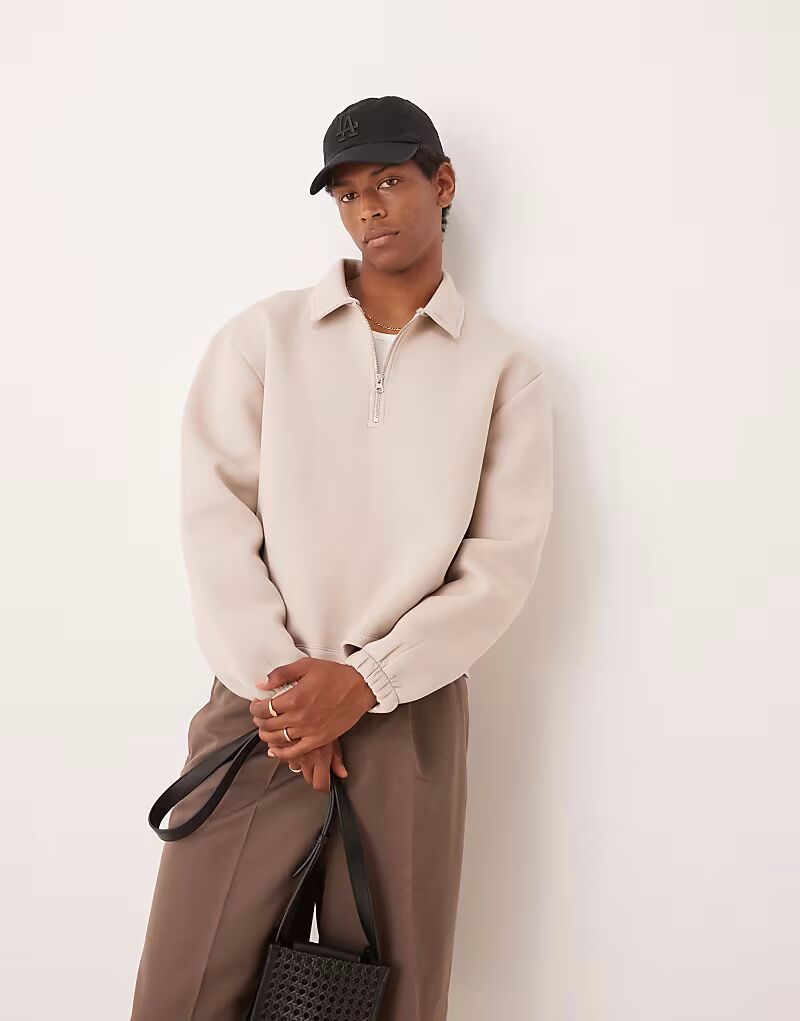 ASOS DESIGN свободный свободный свитер с застежкой-молнией на четверть часа бежевого цвета
ASOS DESIGN свободный свободный свитер с застежкой-молнией на четверть часа бежевого цвета