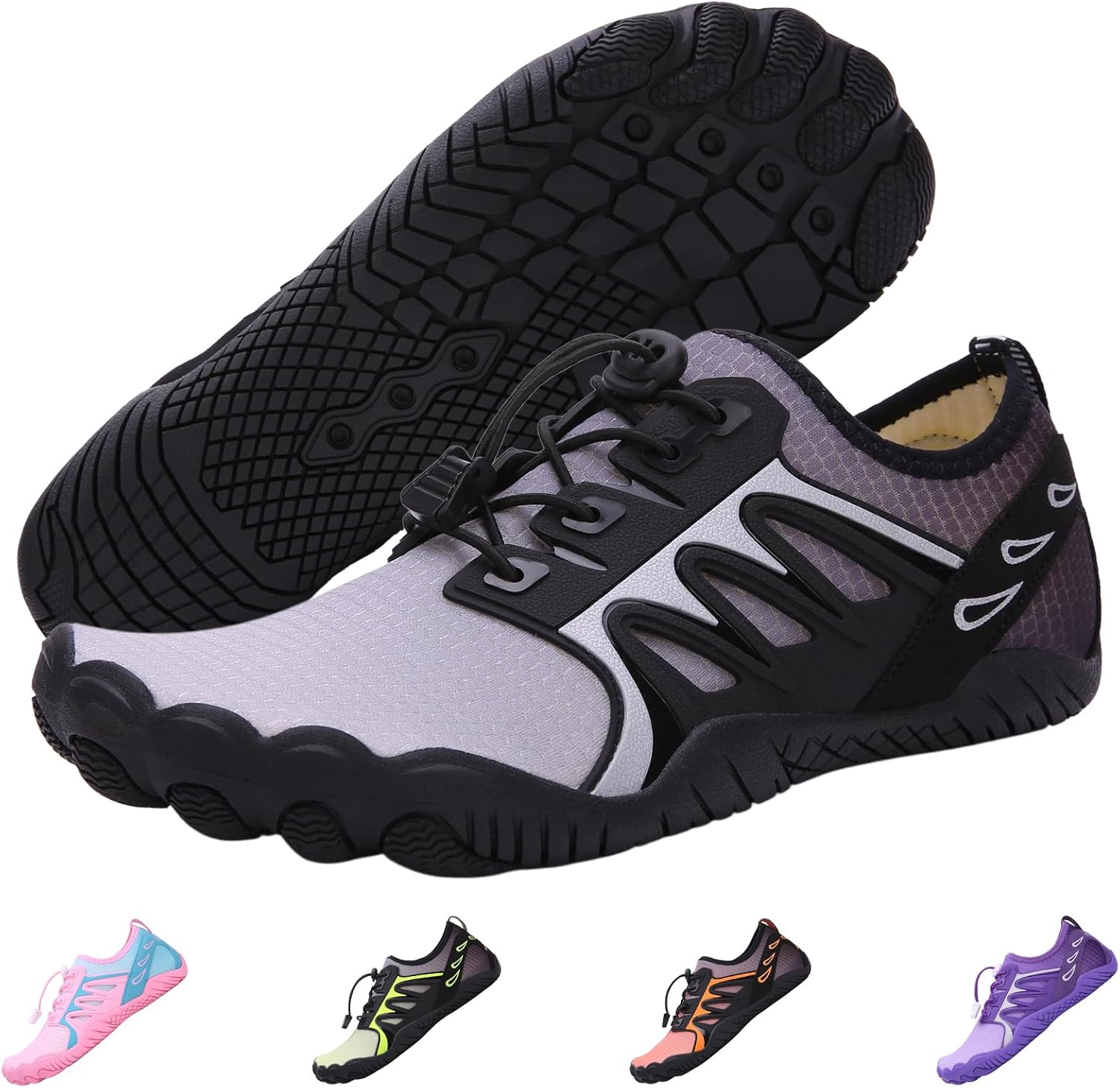 Кроссовки для походов для женщин и мужчин, кроссовки для трейлраннинга, нескользящие дышащие походные ботинки, тренировочная обувь, водные обувь с широким носком Foehiex, черный
Кроссовки для походов для женщин и мужчин, кроссовки для трейлраннинга, нескользящие дышащие походные ботинки, тренировочная обувь, водные обувь с широким носком Foehiex, черный