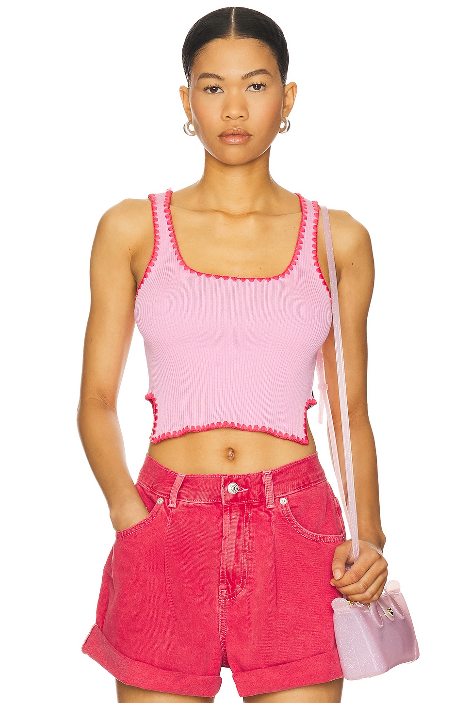 Вязаный жилет с волнистым краем One Teaspoon, pink
Вязаный жилет с волнистым краем One Teaspoon, pink