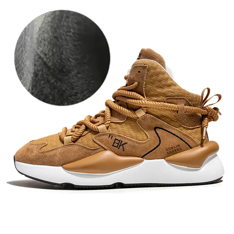 GOBLIN SHARKS 1759 Высокие баскетбольные кроссовки мужские верблюжий цвет с флисовой подкладкой, цвет Camel (Fleece-Lined)
GOBLIN SHARKS 1759 Высокие баскетбольные кроссовки мужские верблюжий цвет с флисовой подкладкой, цвет Camel (Fleece-Lined)
