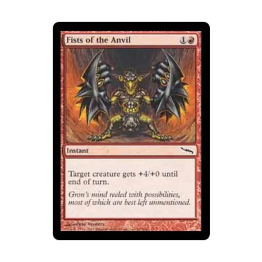 CCG Кулаки наковальни (клавиша C), MTG - Mirrodin
CCG Кулаки наковальни (клавиша C), MTG - Mirrodin