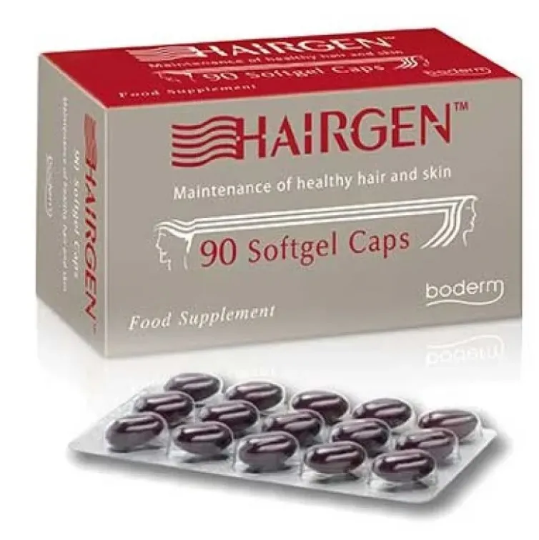 Hairgen 90 Softgel Capsules Добавка для ломких волос
Hairgen 90 Softgel Capsules Добавка для ломких волос