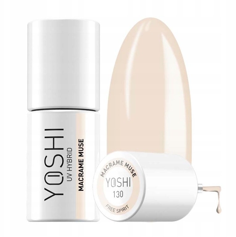 Гибридный лак для ногтей Yoshi Free Spirit Cream Beige 130 Macrame Muse 6 мл Puderek
Гибридный лак для ногтей Yoshi Free Spirit Cream Beige 130 Macrame Muse 6 мл Puderek