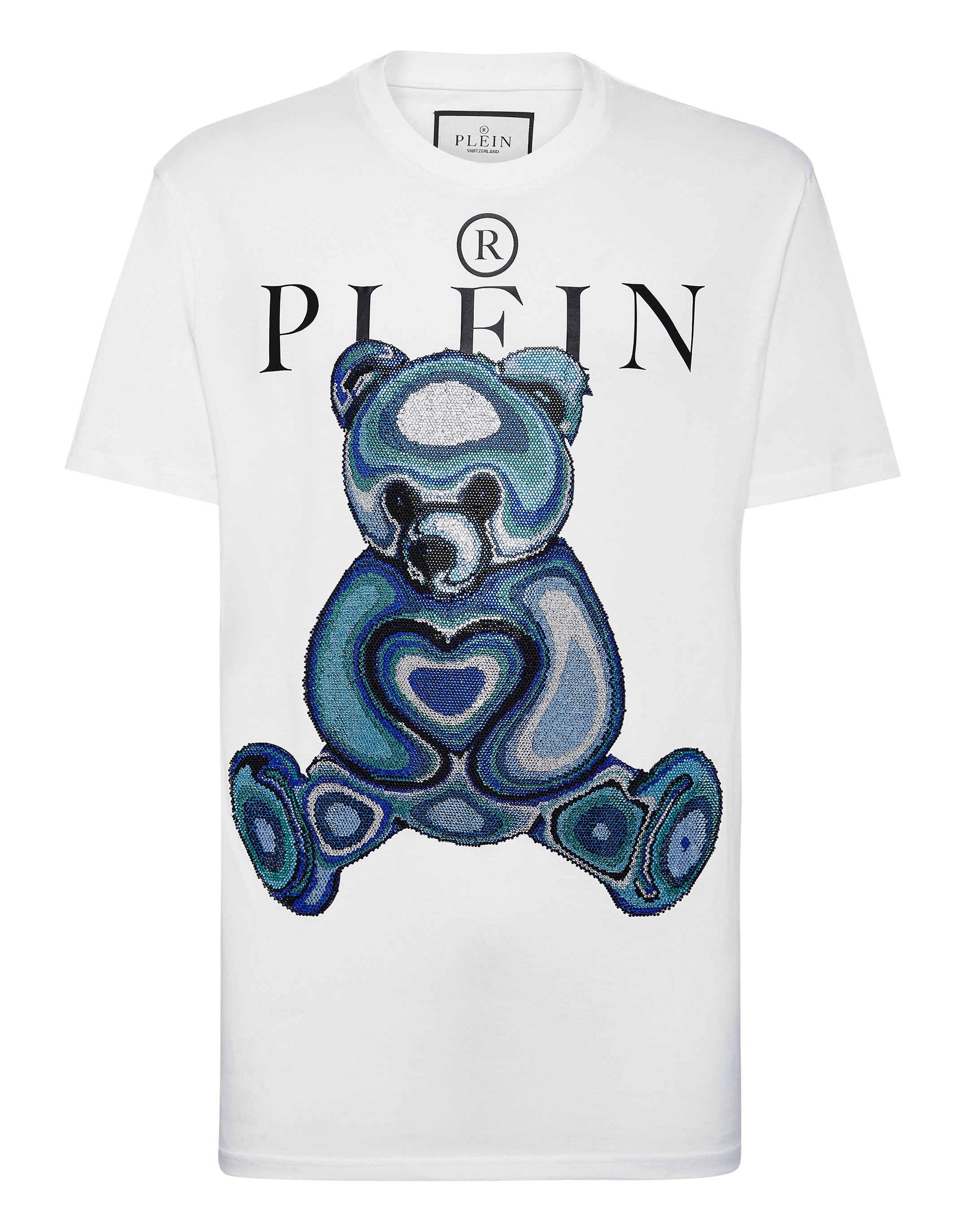 Футболка с круглым вырезом SS с плюшевым мишкой в виде кристаллов PHILIPP PLEIN, белый
Футболка с круглым вырезом SS с плюшевым мишкой в виде кристаллов PHILIPP PLEIN, белый