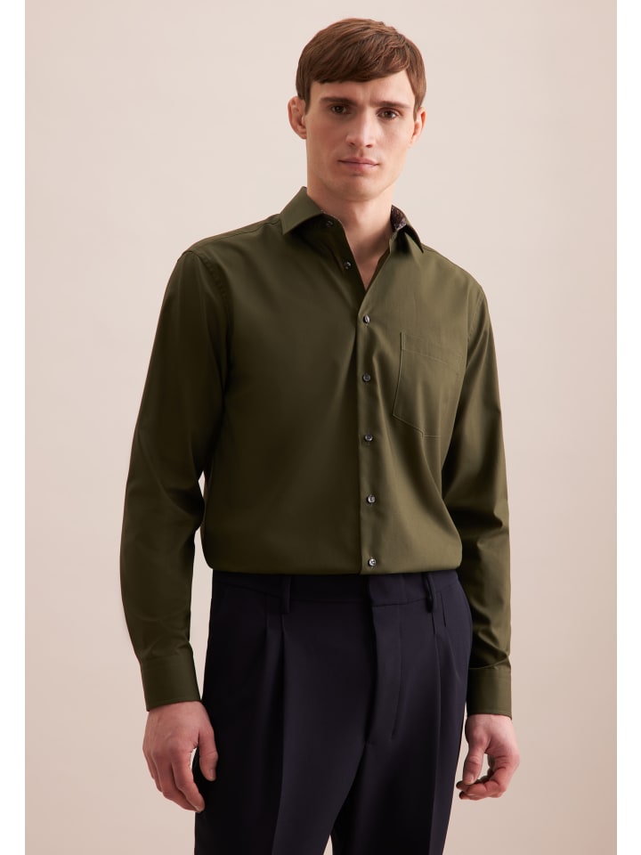 Рубашка Seidensticker, зеленый
Рубашка Seidensticker, зеленый