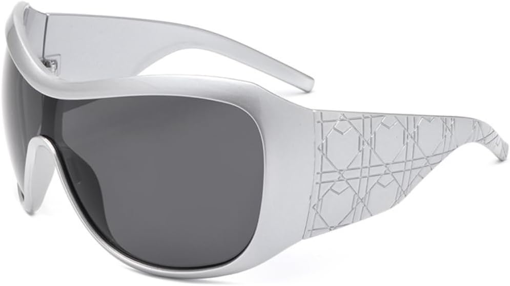 Роскошные солнцезащитные очки большого размера для женщин и мужчин, винтажные, популярные, в стиле хип-хоп, для вождения, защита от УФ-излучения UV400 UUPTTPL, Silver Gray
Роскошные солнцезащитные очки большого размера для женщин и мужчин, винтажные, популярные, в стиле хип-хоп, для вождения, защита от УФ-излучения UV400 UUPTTPL, Silver Gray