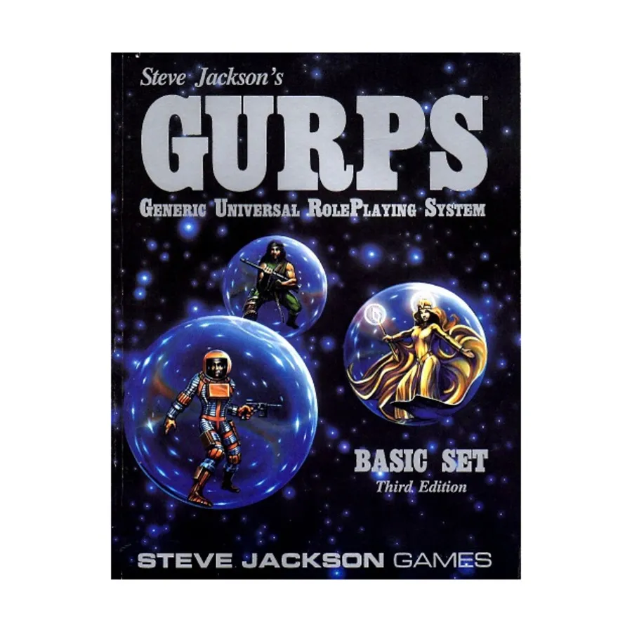 Basic Set (3rd Edition, 1st Printing), GURPS (1st-3rd Edition) - Core & Assorted, мягкая обложка
Basic Set (3rd Edition, 1st Printing), GURPS (1st-3rd Edition) - Core & Assorted, мягкая обложка