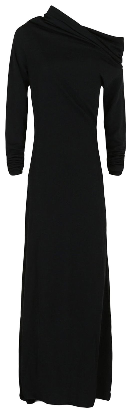 Платье Ferragamo с длинными рукавами и открытыми плечами, черное, черный
Платье Ferragamo с длинными рукавами и открытыми плечами, черное, черный