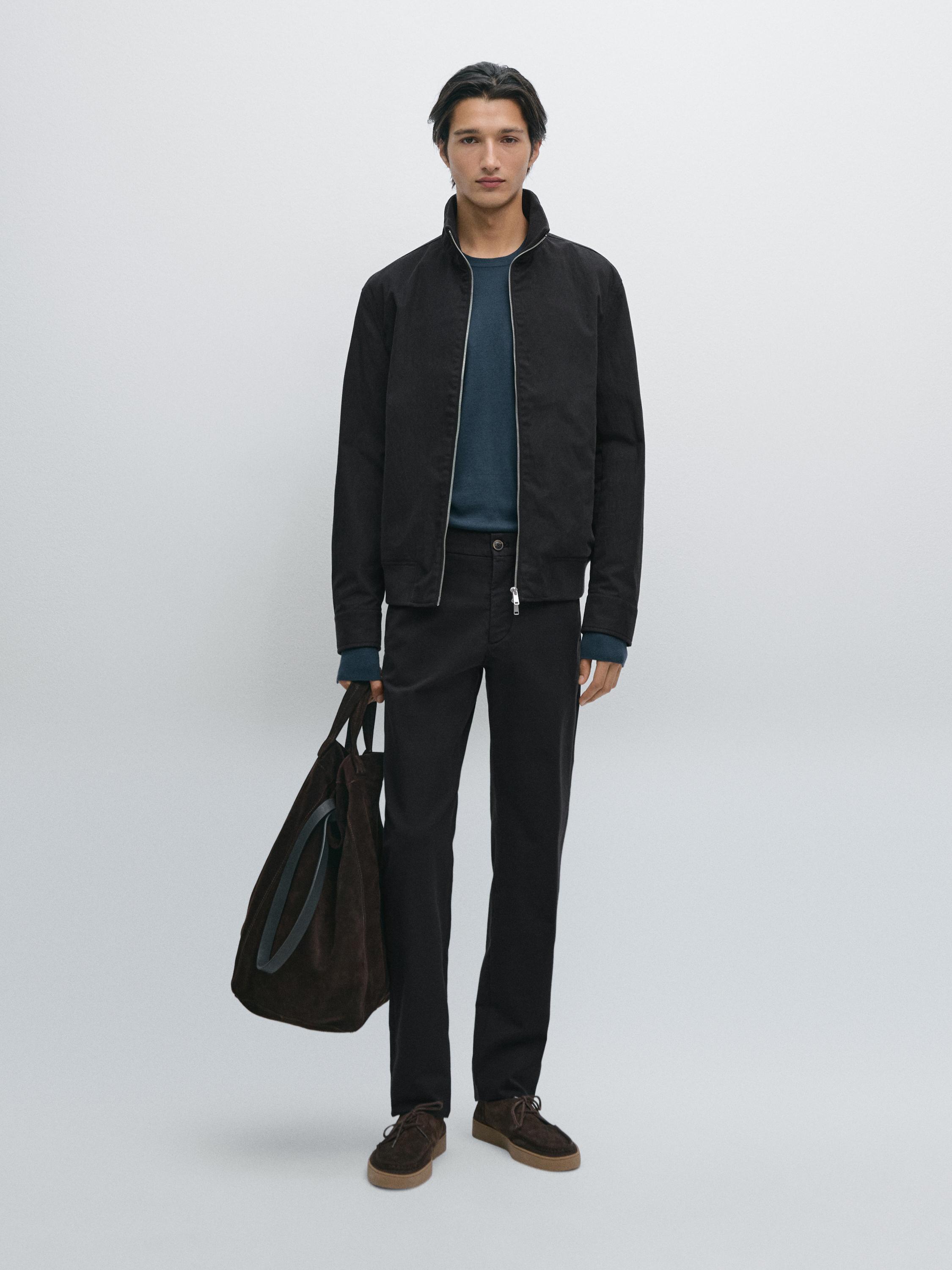 Узкие брюки из 100% хлопка Massimo Dutti, темно-синий
Узкие брюки из 100% хлопка Massimo Dutti, темно-синий