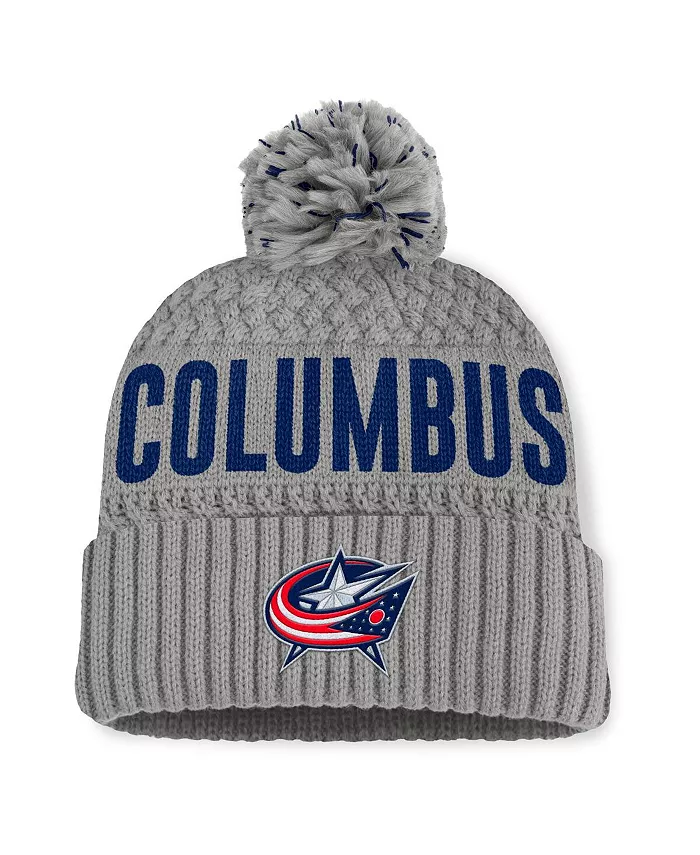 Женская серая вязаная шапка Columbus Blue Jackets Heritage Tilly с манжетами и помпоном Fanatics
Женская серая вязаная шапка Columbus Blue Jackets Heritage Tilly с манжетами и помпоном Fanatics