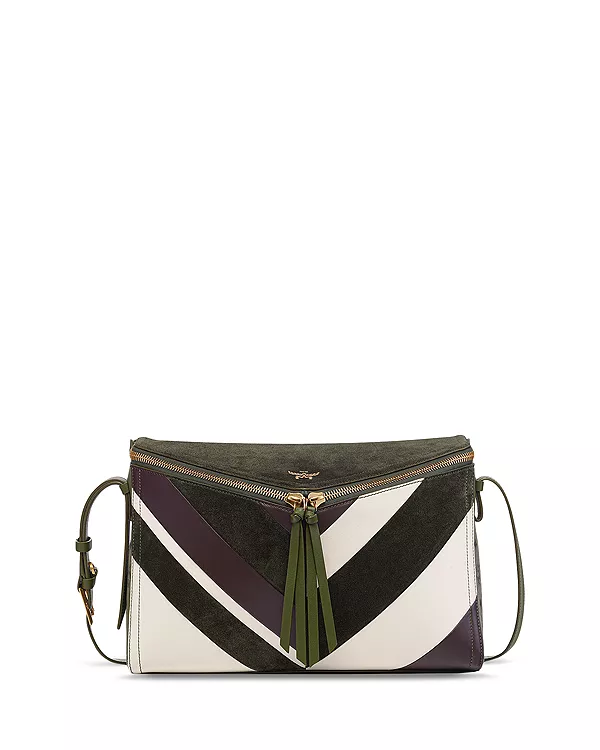 Кожаная сумка через плечо с бриллиантовой отделкой Mcm, зеленый
Кожаная сумка через плечо с бриллиантовой отделкой Mcm, зеленый