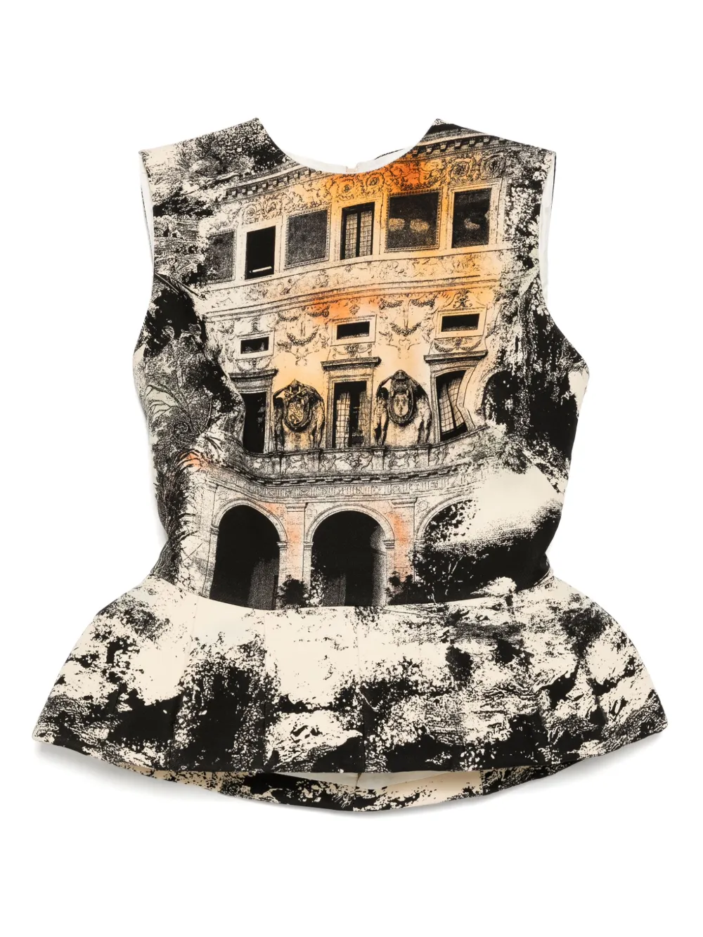 Топ с пеплумом и пейзажным принтом Isabel Sanchis, желтый
Топ с пеплумом и пейзажным принтом Isabel Sanchis, желтый