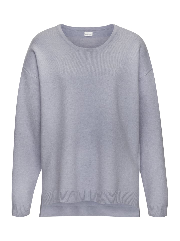 Свитер дымчато-синего меланжевого цвета ELBSAND
Свитер дымчато-синего меланжевого цвета ELBSAND