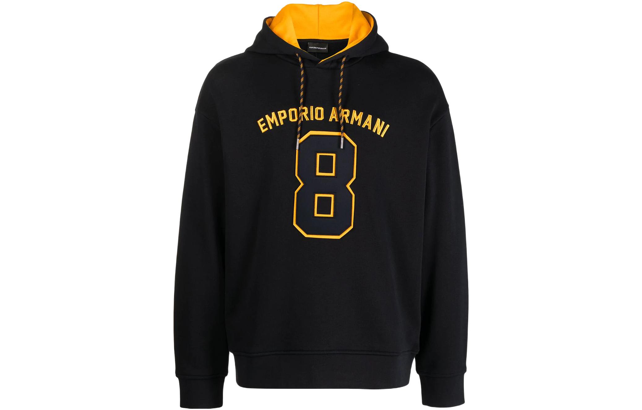 EMPORIO ARMANI Толстовка мужская темно-синяя с капюшоном Moderate Regular
EMPORIO ARMANI Толстовка мужская темно-синяя с капюшоном Moderate Regular