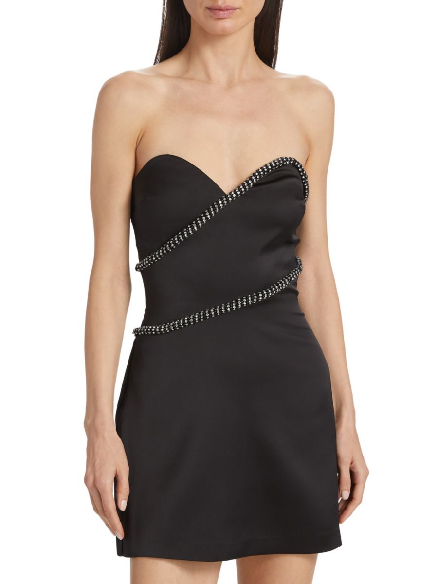 Мини-платье Lyla без бретелек с бисером Ramy Brook, черный
Мини-платье Lyla без бретелек с бисером Ramy Brook, черный