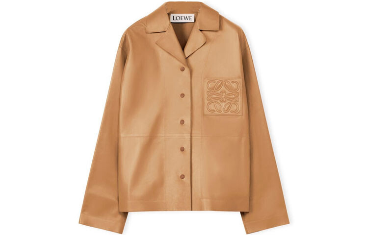 Куртка кожаная женская Loewe Taffy Sugar, коричневый 
Куртка кожаная женская Loewe Taffy Sugar, коричневый