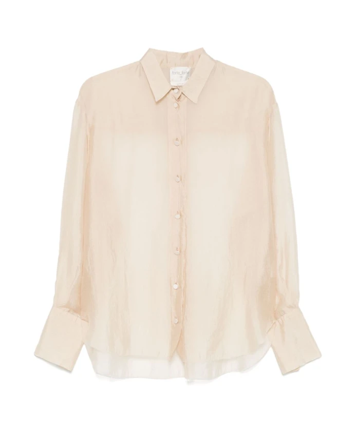 Элегантная белая рубашка AW25 Forte Forte, бежевый
Элегантная белая рубашка AW25 Forte Forte, бежевый