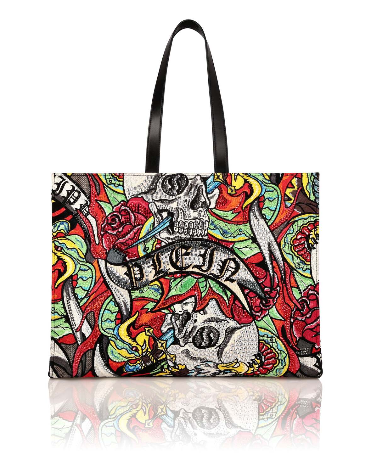 Сумка-шоппер из наппы с тату PHILIPP PLEIN, черный/красный
Сумка-шоппер из наппы с тату PHILIPP PLEIN, черный/красный