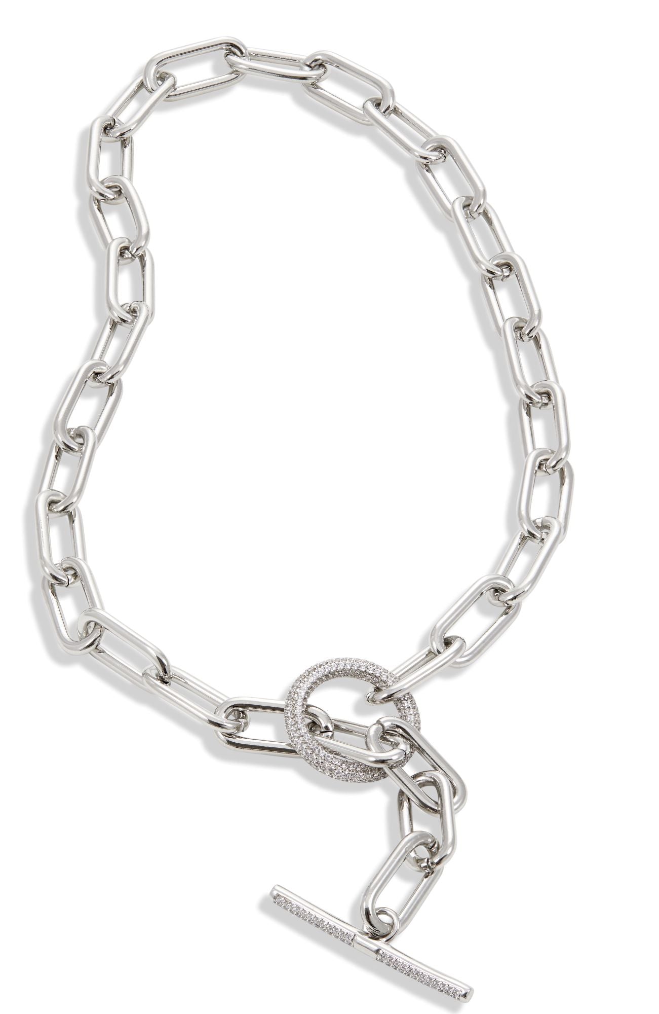 Ожерелье с фианг-скрепкой, покрытое родием Savvy Cie Jewels, белый
Ожерелье с фианг-скрепкой, покрытое родием Savvy Cie Jewels, белый