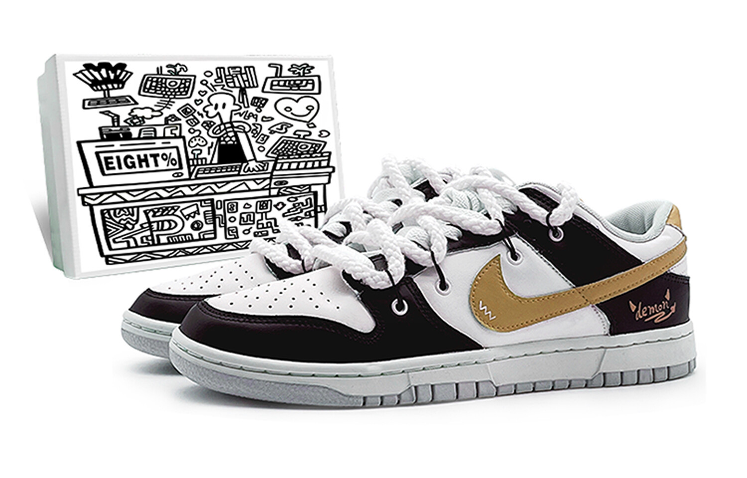 Кроссовки Nike Dunk Skateboarding Shoes Women's Low-top Black/yellow/white, черный
Кроссовки Nike Dunk Skateboarding Shoes Women's Low-top Black/yellow/white, черный