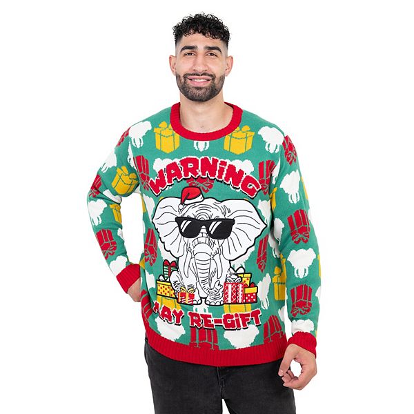 Большой и высокий уродливый рождественский свитер Celebrate Together, White Elephant
Большой и высокий уродливый рождественский свитер Celebrate Together, White Elephant