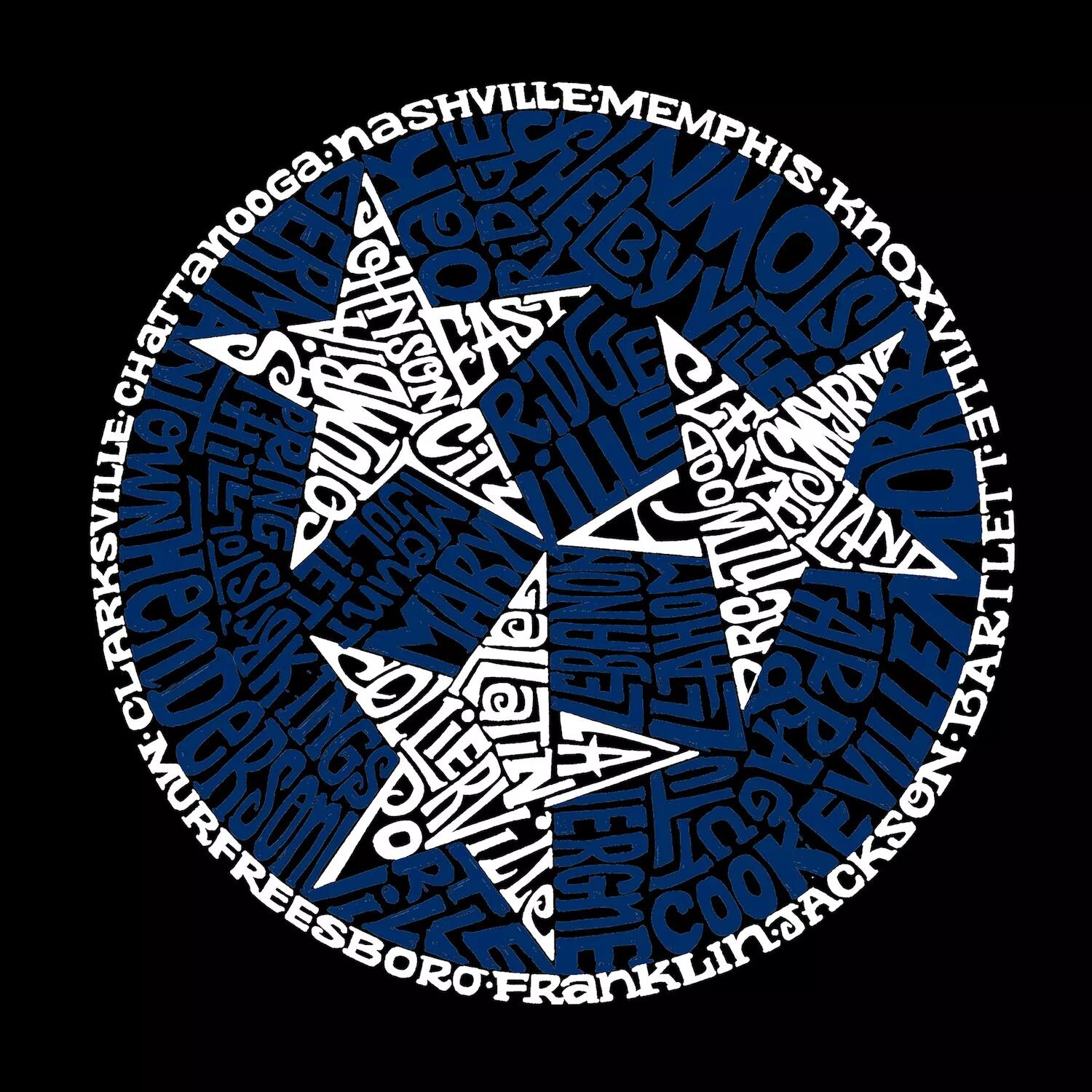 Tennessee Tristar — мужская футболка с рисунком Word Art LA Pop Art, черный
Tennessee Tristar — мужская футболка с рисунком Word Art LA Pop Art, черный