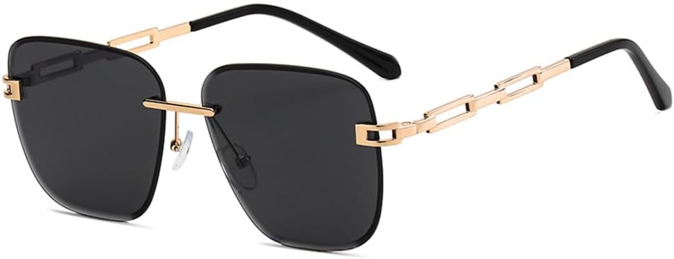 Модные солнцезащитные очки для женщин, винтажные солнцезащитные очки без оправы для мужчин, ретро-очки с плоской верхней частью, очки с защитой от УФ-излучения UV400 KTUCN, Black
Модные солнцезащитные очки для женщин, винтажные солнцезащитные очки без оправы для мужчин, ретро-очки с плоской верхней частью, очки с защитой от УФ-излучения UV400 KTUCN, Black