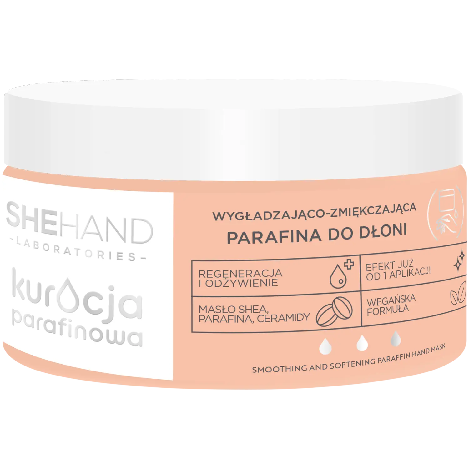 Shehand Kuracja Parafinowa разглаживающий и смягчающий парафин для рук, 80 г
Shehand Kuracja Parafinowa разглаживающий и смягчающий парафин для рук, 80 г