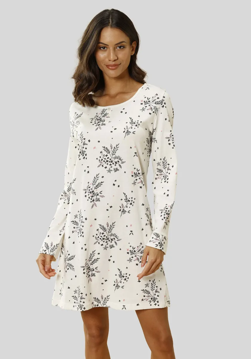 Ночная рубашка Vivance Dreams с гортензией, бежевый
Ночная рубашка Vivance Dreams с гортензией, бежевый