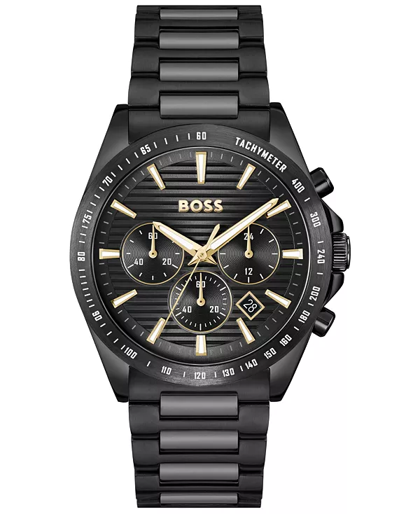 Мужские кварцевые модные часы-хронограф с ионным покрытием, черные, стальные, 41 мм Hugo Boss, black
Мужские кварцевые модные часы-хронограф с ионным покрытием, черные, стальные, 41 мм Hugo Boss, black
