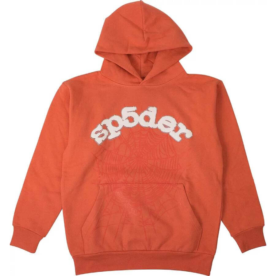Худи Sp5der Logo Print, оранжевый 
Худи Sp5der Logo Print, оранжевый