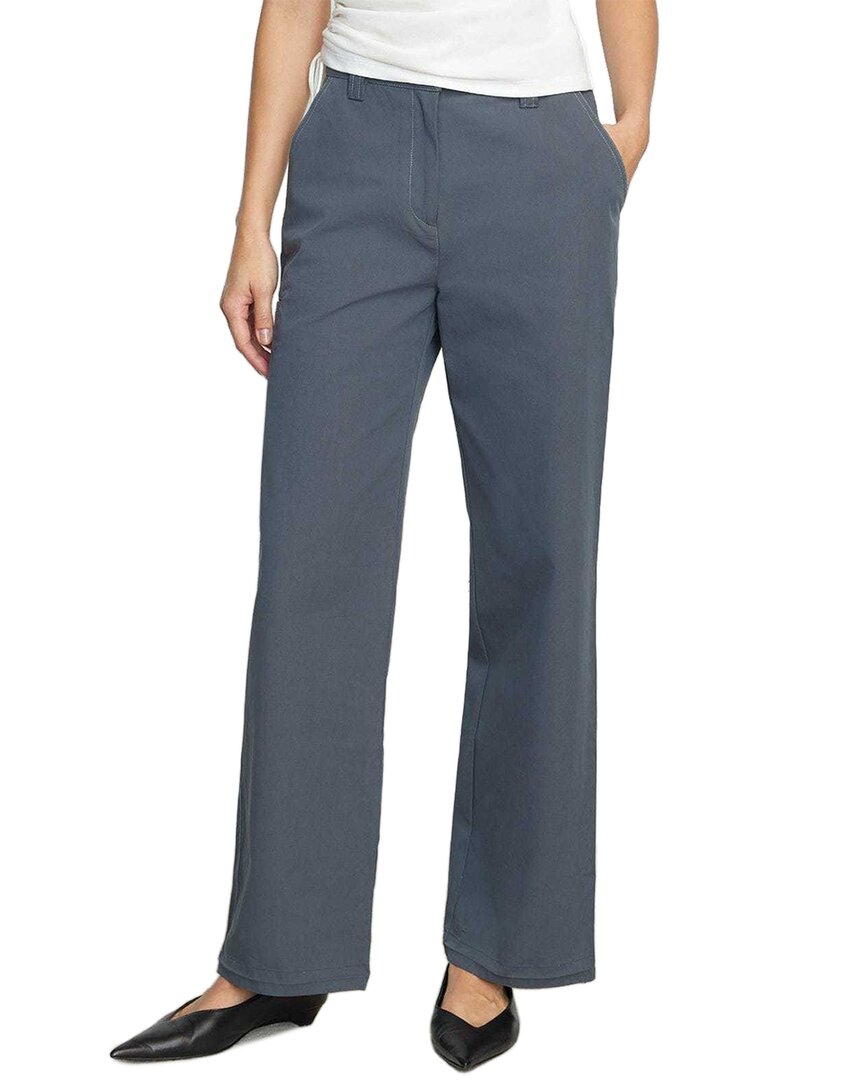 Modern Citizen Элени Прямые брюки с контрастной строчкой, серый
Modern Citizen Элени Прямые брюки с контрастной строчкой, серый