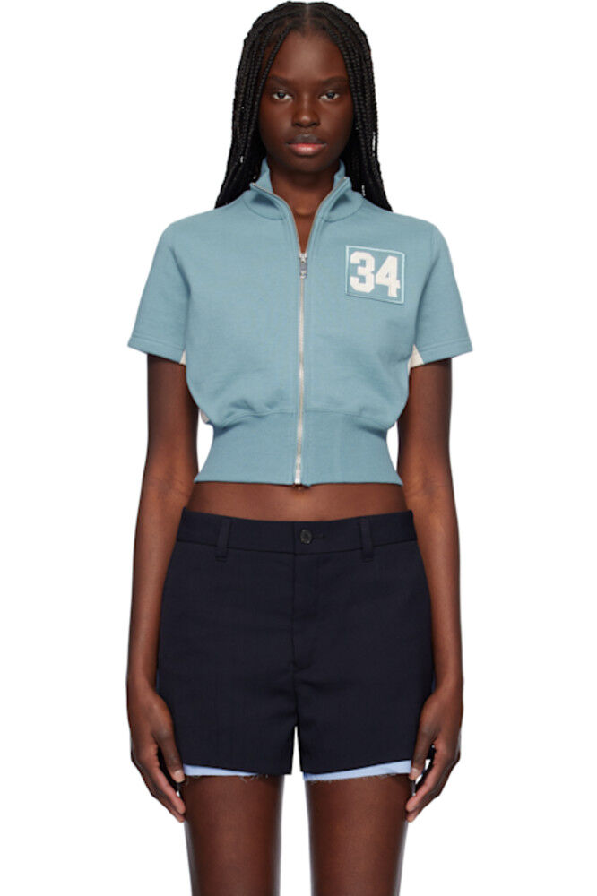 Синий укороченный топ на молнии AMBUSH
Синий укороченный топ на молнии AMBUSH